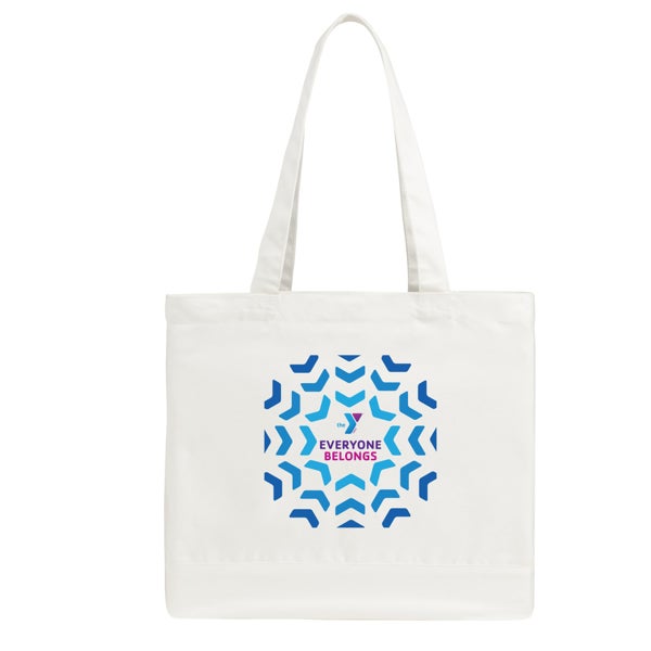 Picture of Blue Chevron Everyone Belongs - Classic Cotton Tote Bag