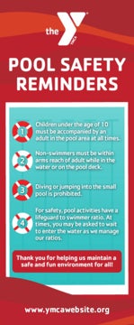 Picture of POOL SAFETY - 78"H x 33"W Retractable Banner