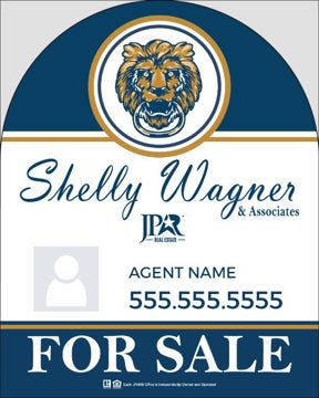 Picture of New Agent Photo Dome Sign - 30"H x 24"W Aluminum .040 Double Sided