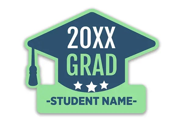 Picture for category Graduation Cap Shaped Signs