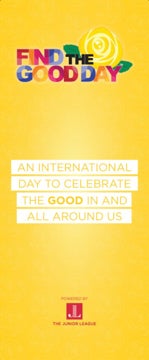 Picture of Find The Good Day Yellow Banner - 78" x 33"