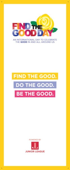 Picture of Find The Good Day White Banner - 78" x 33"