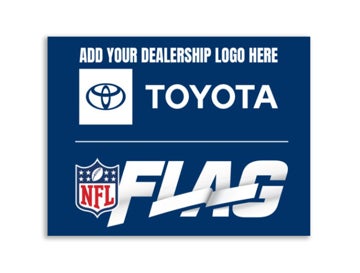 Picture of NFL Flag x TOYOTA  - 18"x24" Sign   -- Blue