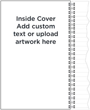 Picture of Custom Glossy Notebook Red Cover - 8.5"Hx5.5"W
