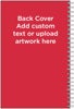 Picture of Custom Glossy Notebook Red Cover - 8.5"Hx5.5"W