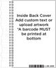 Picture of Custom Glossy Notebook White Cover - 8.5"Hx5.5"W