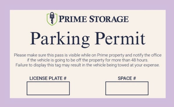Picture of Parking Decal - 5"x3"