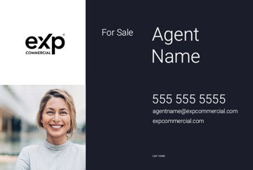 Picture of Dark Blue 4'x6' eXp Branded Agent Photo - Design 1b