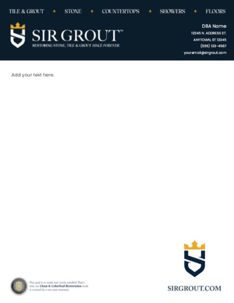 Picture of Letterhead 1 - 8.5" x 11"