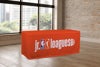 Picture of 6' Table Drape - Logo Orange
