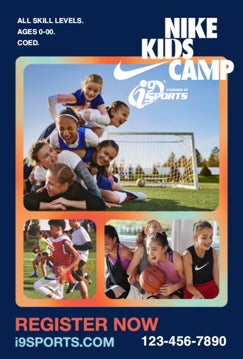 Picture of Nike Kids Camp Registration A Frame