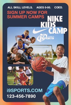 Picture of Nike Kids Camp Registration A Frame 2