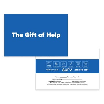 Picture of Gift of Help Postcard - 4" x 6"