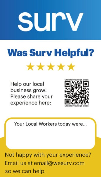 Picture of Google Review Cards Editable Phone  - 2" x 3.5"