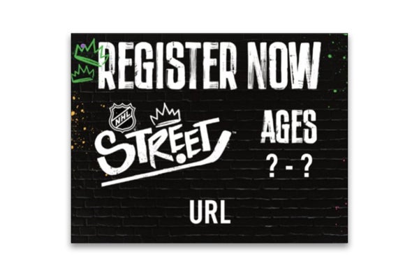 Picture of NHL STREET GRAFFITI Yard Sign