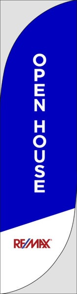 Picture of Open House W/Logo (Blue) - 13' Feather Flag