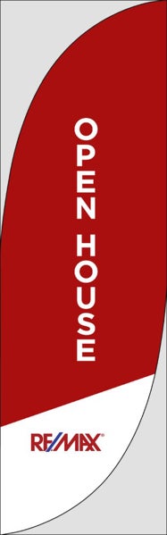 Picture of Open House W/Logo (Red) - 10' Feather Flag