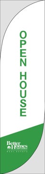 Picture of Open House W/Logo (White) - 13' Feather Flag
