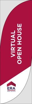 Picture of NEW! Virtual Tour W/Logo (Red) - 7.5' Feather Flag