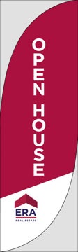 Picture of Open House W/Logo (Red) - 7.5' Feather Flag