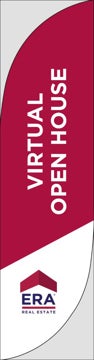 Picture of NEW! Virtual Tour W/Logo (Red) - 13' Feather Flag