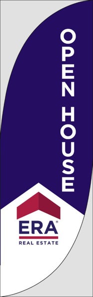 Picture of Open House W/Logo (Blue) - 10' Feather Flag