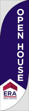 Picture of Open House W/Logo (Blue) - 13' Feather Flag