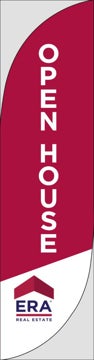 Picture of Open House W/Logo (Red) - 13' Feather Flag