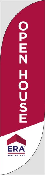 Picture of Open House W/Logo (Red) - 13' Feather Flag