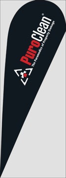 Picture of Black - 13' Teardrop Flag