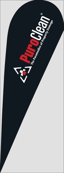 Picture of Black - 13' Teardrop Flag