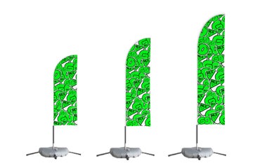 Picture of MLS GO  Feather Flag - Design 1