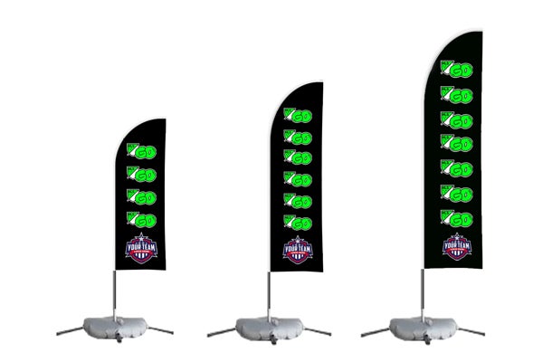 Picture of MLS GO x LO Black  Feather Flag