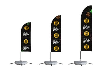Picture of NHL STREET GRAFFITI + LOGO Feather Flags