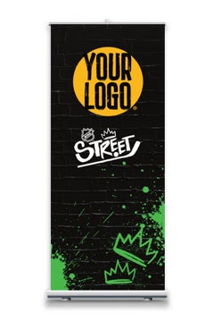 Picture of NHL STREET GRAFFITI + LOGO Retractable Banner