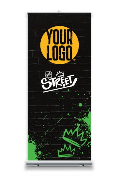 Picture of NHL STREET GRAFFITI + LOGO Retractable Banner