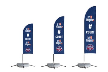 Picture of Court Flag - League Logo Blue