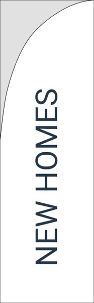 Picture of New Homes - 10' Straight Flag