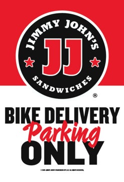 Picture of Jimmy Johns 18" x 12" Bike Delivery Parking Only