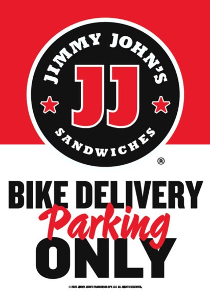 Picture of Jimmy Johns 18" x 12" Bike Delivery Parking Only
