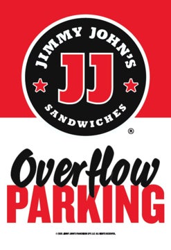 Picture of Jimmy Johns 18" x 12" Overflow Parking