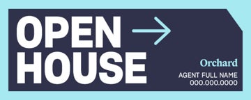 Picture of REALTOR® Open House Rider Personalized 9" x 24"