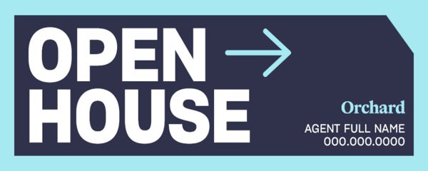 Picture of REALTOR® Open House Rider Personalized 9" x 24"