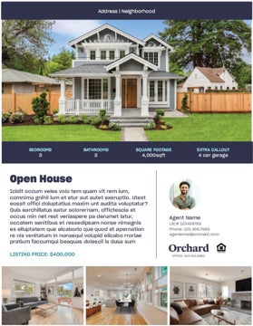 Picture of Open House Design 1 -  8.5" x 11"
