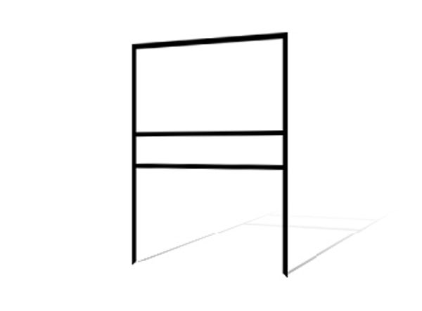 24"h x 24"w Metal Frame 