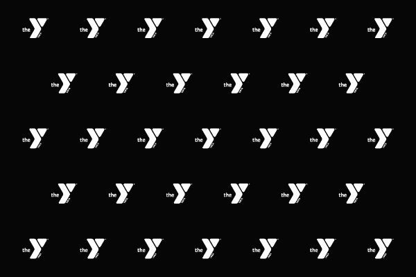 Picture of Black & White YMCA Logo - Backdrop Banner