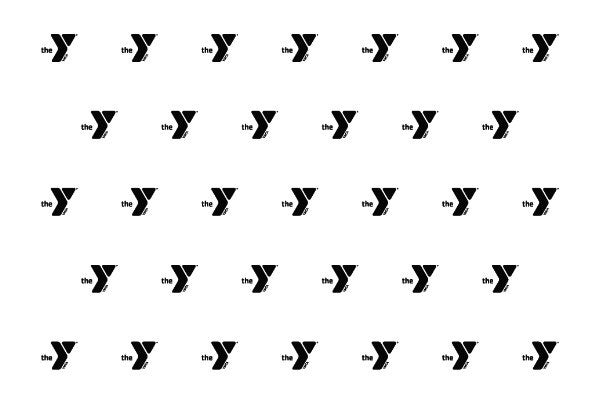 Picture of White and Black YMCA Logo - Backdrop Banner