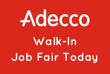 Picture of Walk In Job Fair - 24"H x 36"W Corrugated Plastic Sign