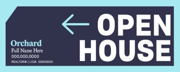 Picture of REALTOR® Open House Rider Personalized 9" x 24"