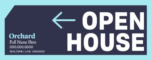 Picture of REALTOR® Open House Rider Personalized 9" x 24"